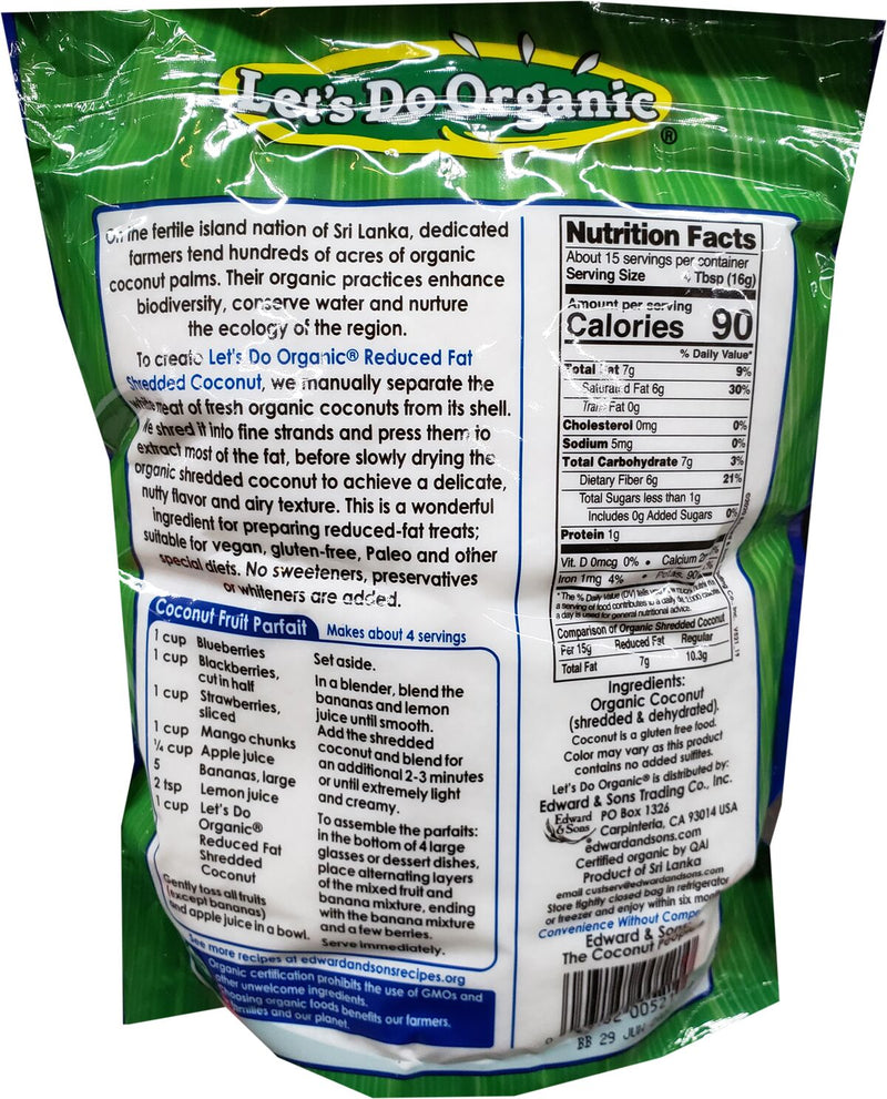 Let's Do Organic Reduced Fat Shredded Coconut 8.8 oz. 