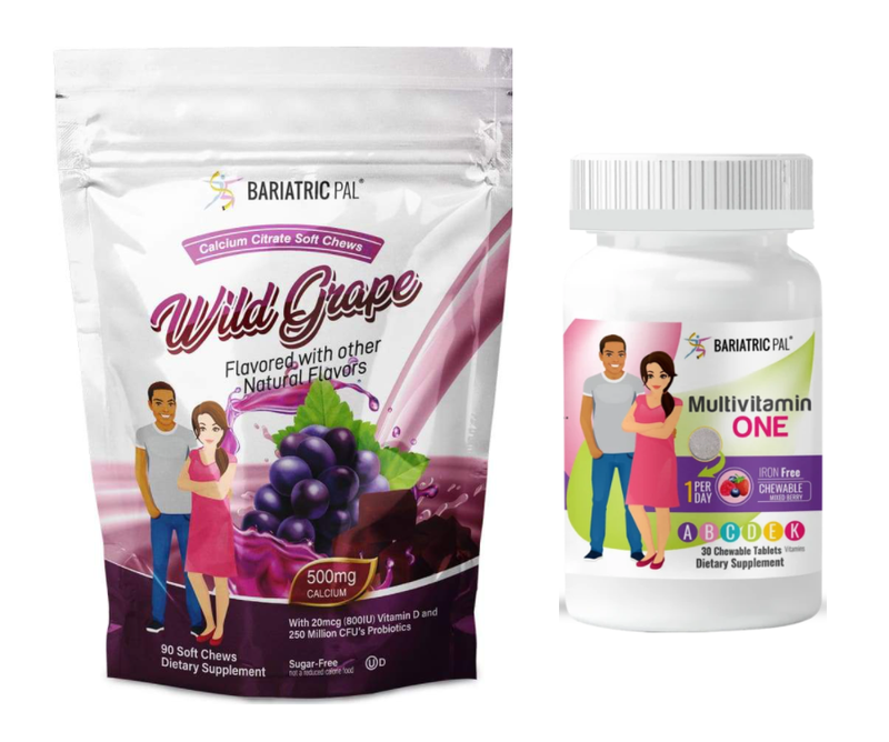 Gastric Bypass Complete Bariatric Vitamin Pack by BariatricPal - Chewables 