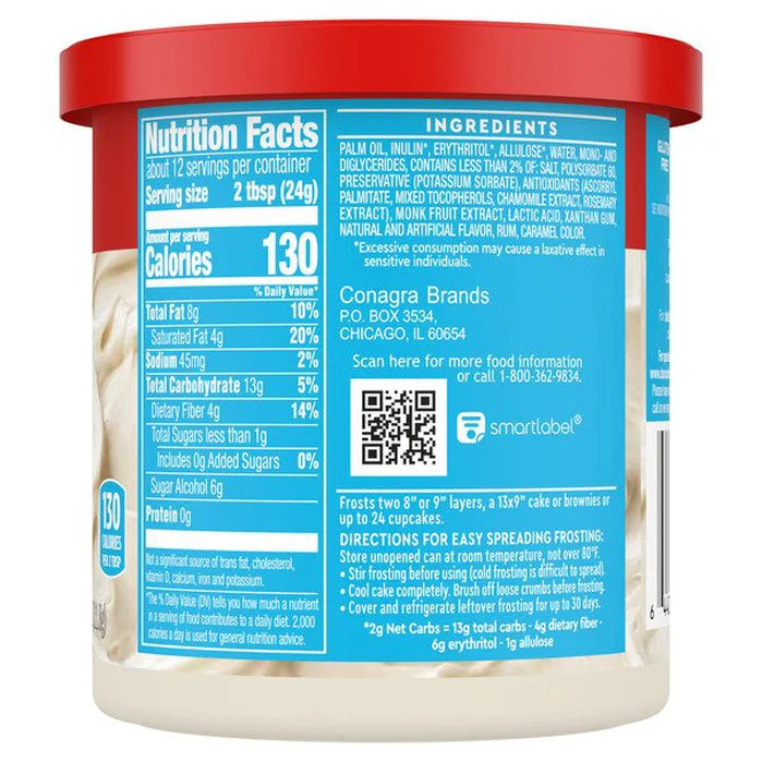 Duncan Hines Keto Friendly Frosting
