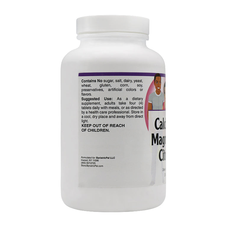 Calcium & Magnesium Citrates Tablets by BariatricPal 