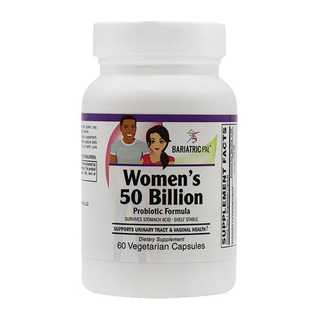 Women’s Prebiotic & Probiotic 50 Billion CFU Vaginal, Urinary Tract & Digestive Health Capsules by BariatricPal