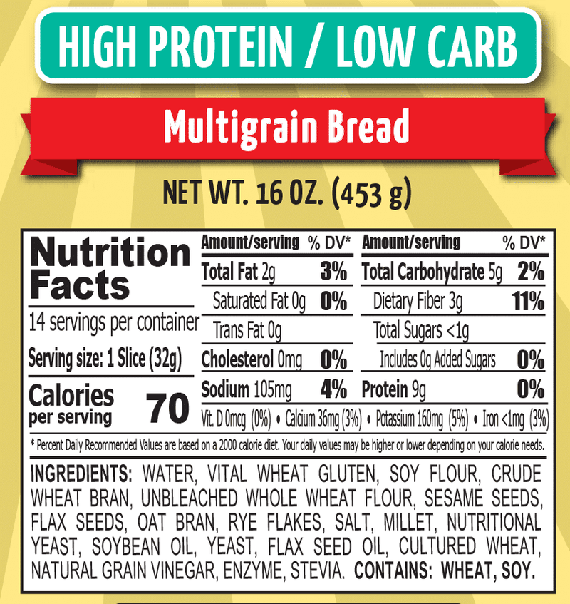 Chompies High Protein Low Carb Bread