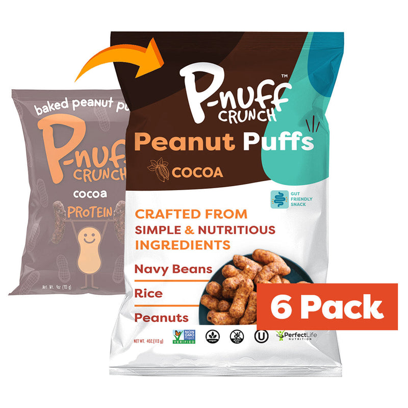 Baked Peanut Puff Snack by P-Nuff Crunch - Cocoa 