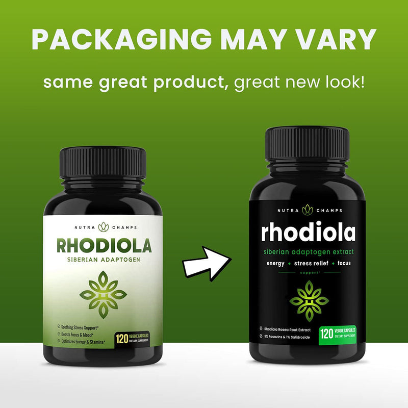 Rhodiola Rosea Capsules by NutraChamps 
