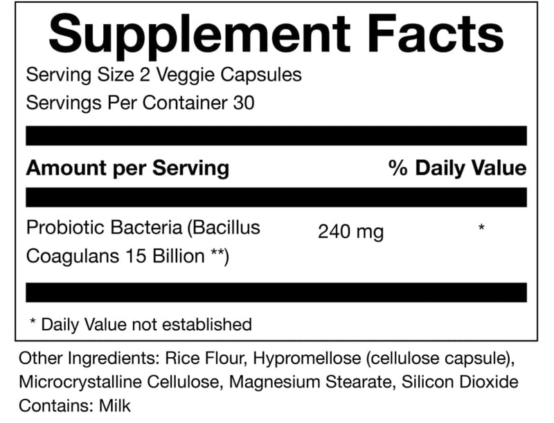 Soma-Biotica Probiotic (Bacillus Coagulans) Capsules by Doctors Designs - Shelf Stable Probiotic Supplement to Promote GI Health (60 Capsules) 