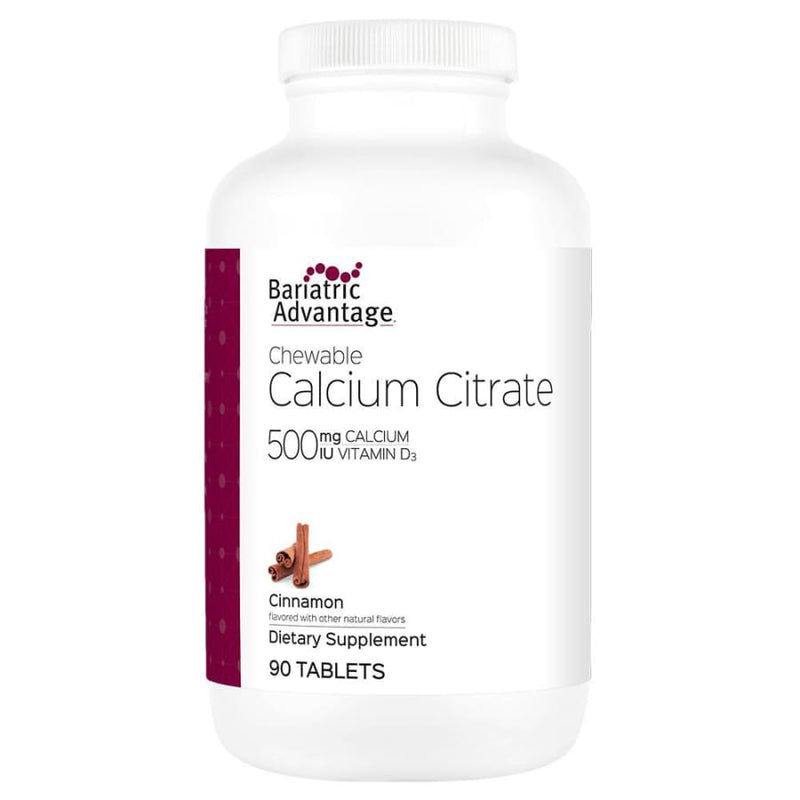 Bariatric Advantage Calcium Citrate Chewable Tablets (500mg) 