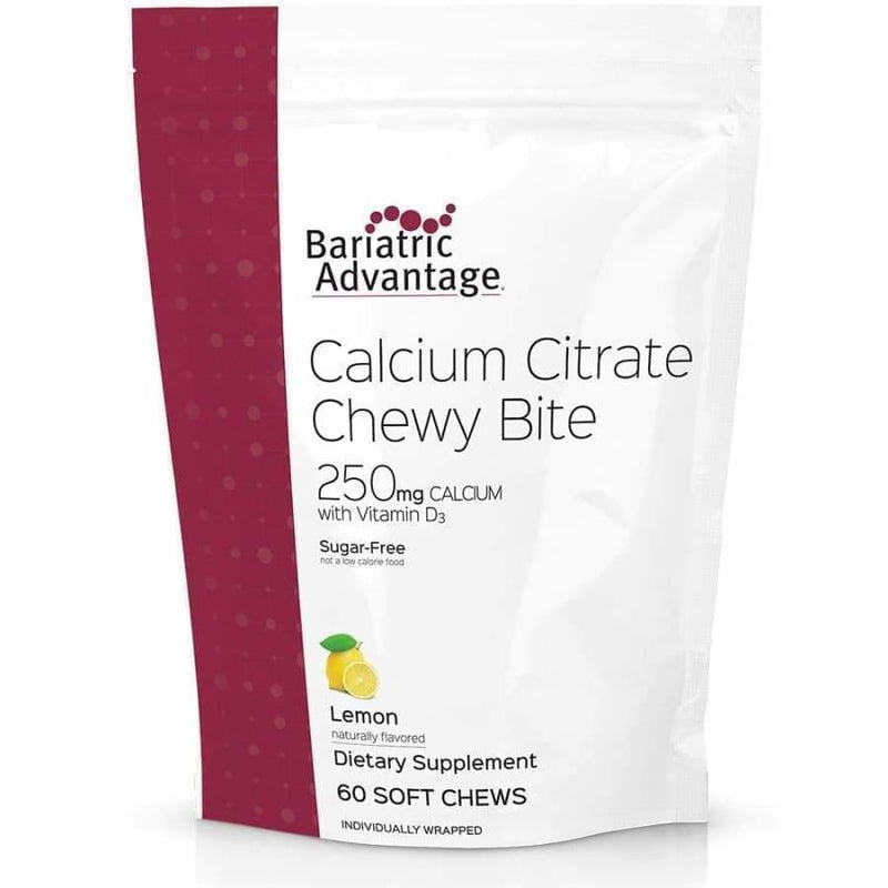 Bariatric Advantage Calcium Citrate Chewy Bites 250mg - Available in 3 Flavors! 