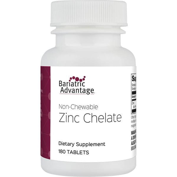 Bariatric Advantage  Non-Chewable 20mg Zinc Chelate 