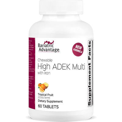 Bariatric Advantage Chewable High ADEK Multivitamin with Iron - 60 Tablets