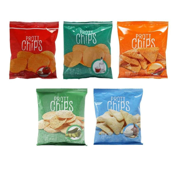 BariatricPal Proti Diet Protein Chips - 5 Flavor Variety Pack 