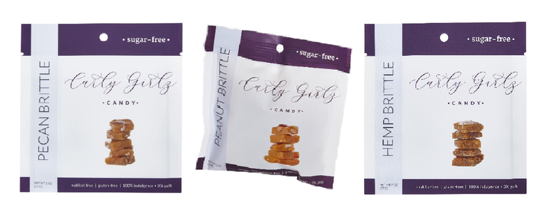 Sugar-Free Brittle by Curly Girlz Candy - Variety Pack 