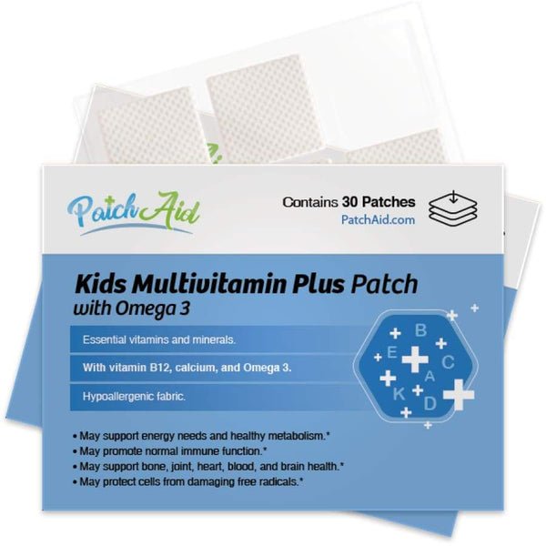Kids Multivitamin Plus Topical Patch with Omega-3 by PatchAid 