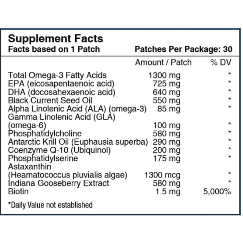 Omega-3 Vitamin Patch by PatchAid 