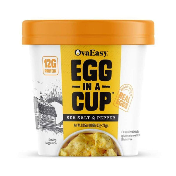OvaEasy Egg In A Cup - Sea Salt & Pepper (13g protein per cup!) 