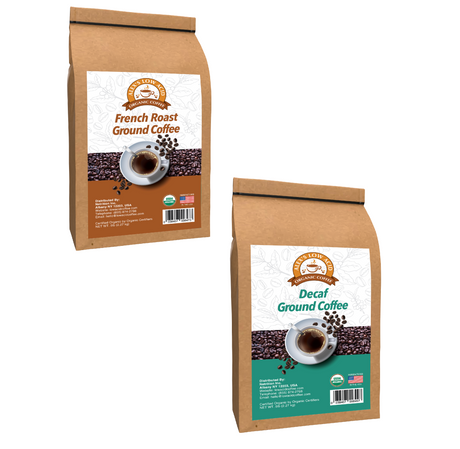 Alex's Low Acid Organic Coffee™ Perfectly Prepared Host 5lb Fresh Ground Variety Pack