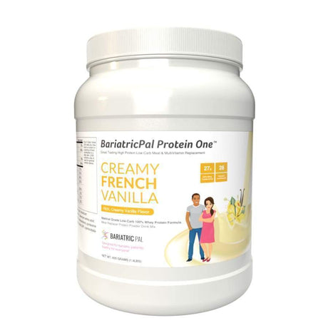 Protein ONE™ Complete Meal Replacement with Multivitamin, Calcium & Iron by BariatricPal - Creamy French Vanilla (15 Serving Tub)