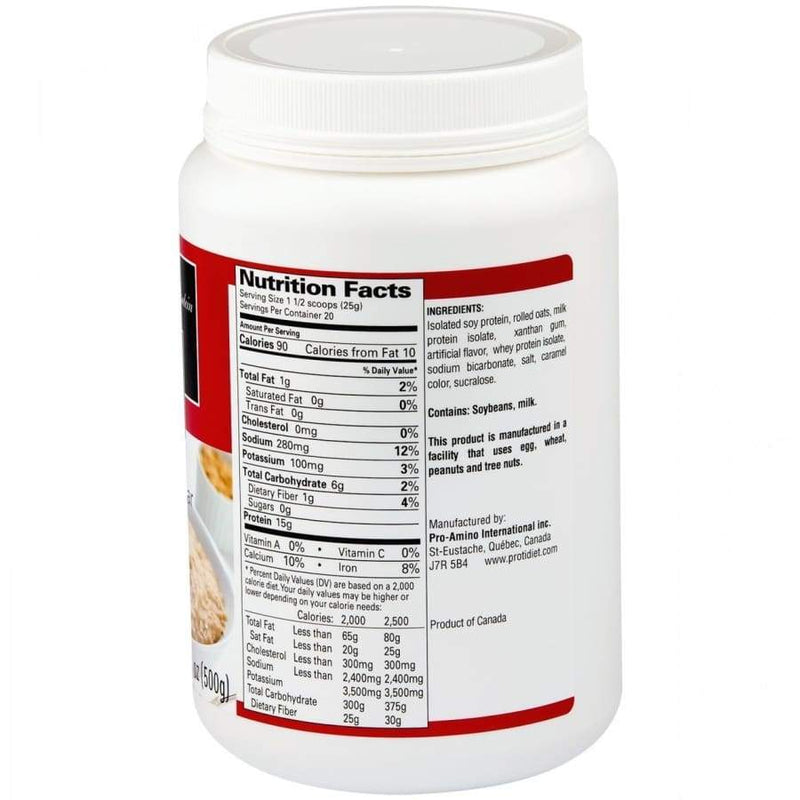 Proti Diet 15g Hot Protein Breakfast Jar - Maple Brown Sugar Oatmeal (20 Servings) 
