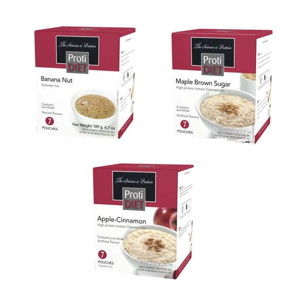 Proti Diet 15g Protein Oatmeal - Variety Pack 