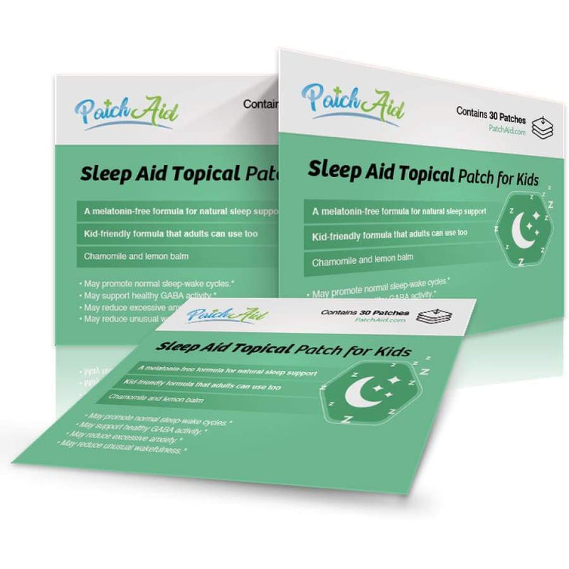 Sleep Aid Topical Patch for Kids by PatchAid - Melatonin-Free! 