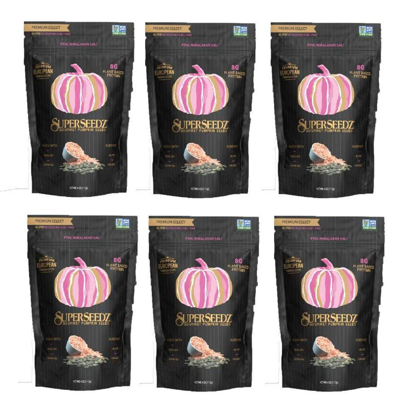 SuperSeedz Gourmet Pumpkin Seeds Premium Select (4 oz) - Pink Himalayan Salt 