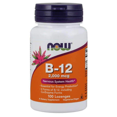 Vitamin B-12 2000mcg - 100 Lozenges by NOW Foods