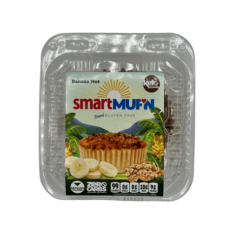 SmartMuf'n de Smart Baking Company - Plátano y nuez / 2 magdalenas