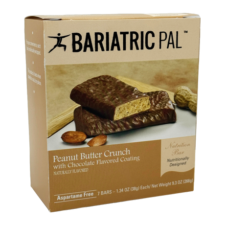 BariatricPal Barres collation protéinées 10 g – Croustillant beurre de cacahuète