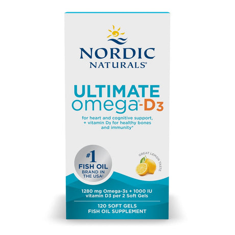 Nordic Naturals Ultimate Omega-D3 120 softgels