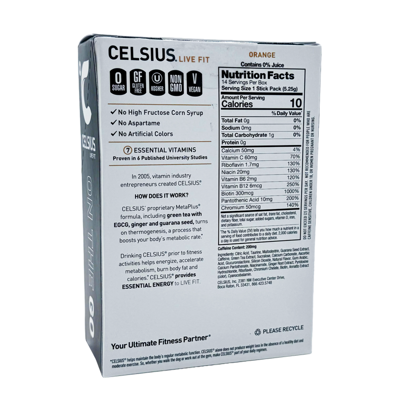 Celsius On-The-Go Packets, 14 packets