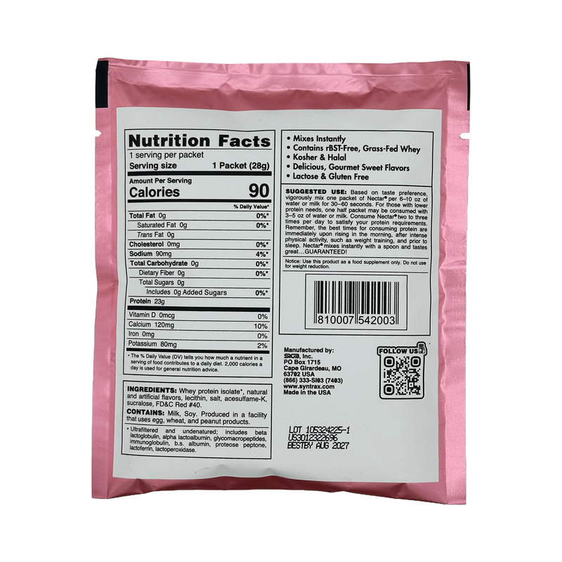 Syntrax Nectar Protein Powder Packet