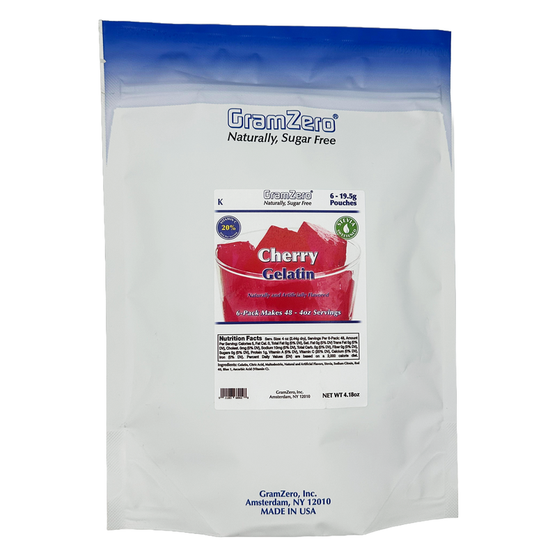 GramZero Stevia Sweetened Sugar Free Gelatin Mix by GramZero