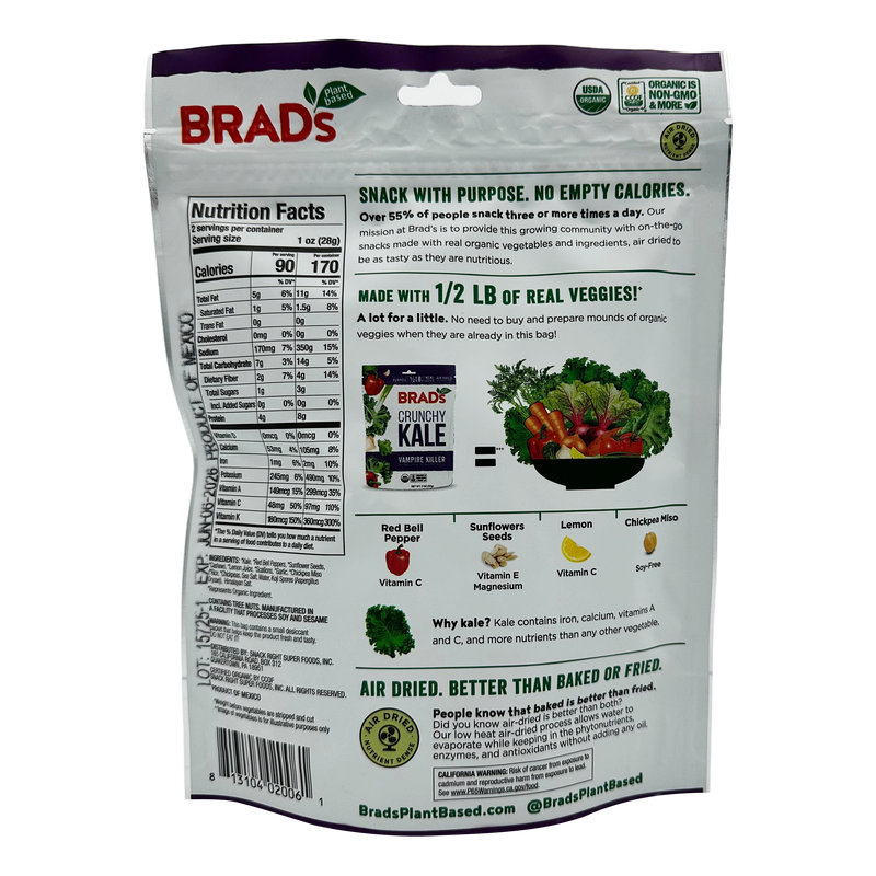 Brad's Raw Foods Crunchy Kale