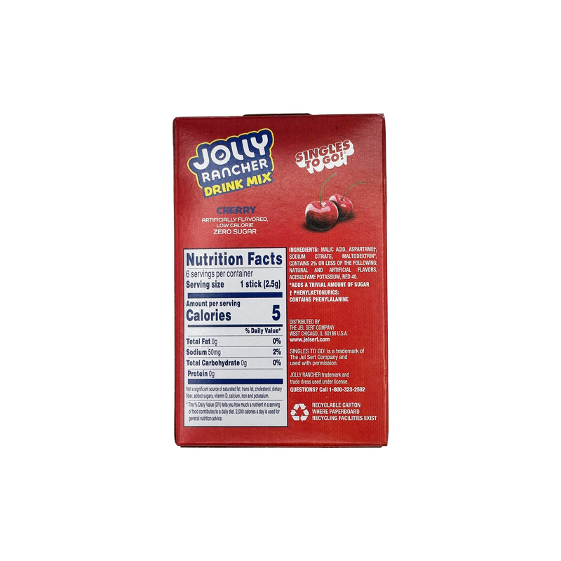 Jolly Rancher Zero Sugar Singles-to-Go