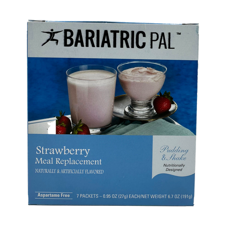Batido o pudin de proteínas BariatricPal de 15 g - Fresa (sin aspartamo) - Una caja
