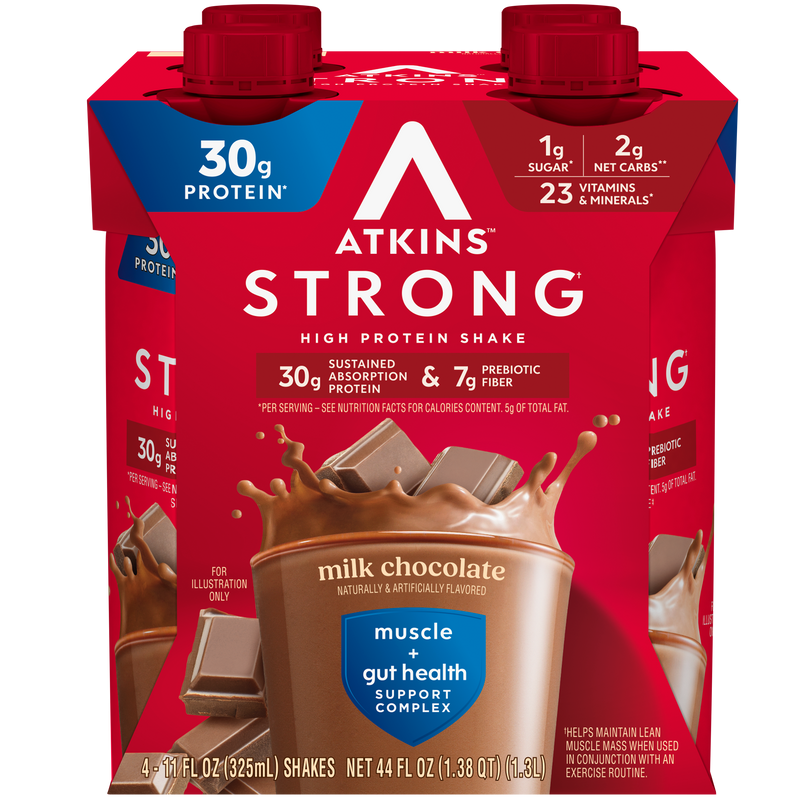 Strong Protein Atkins Nutritionals Strong Protein & Fiber Ready-to-Drink Shakes