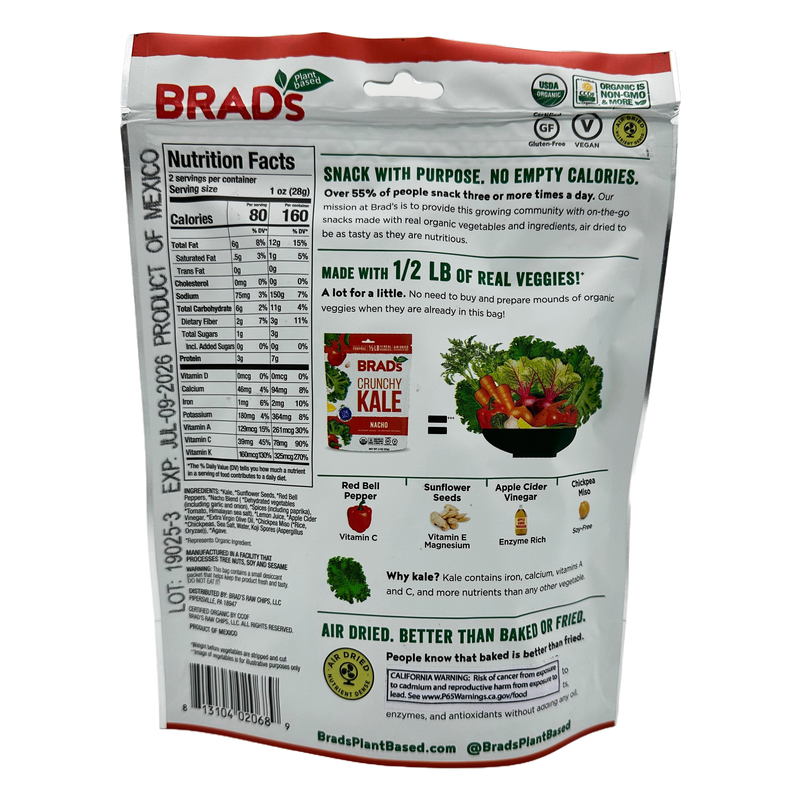 Brad's Raw Foods Crunchy Kale
