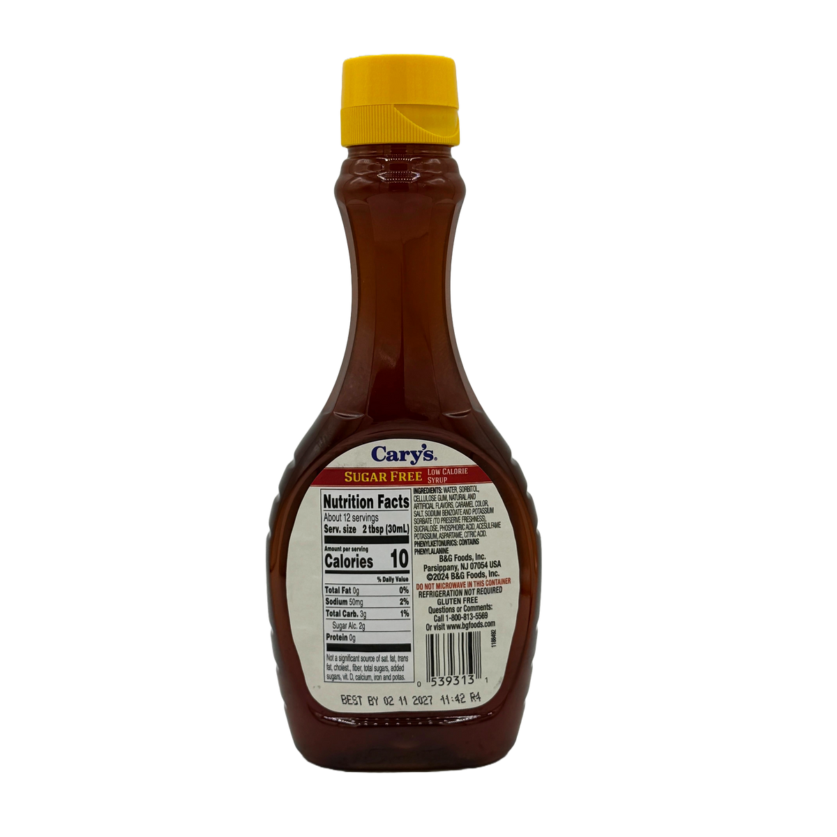 Cary's Sugar Free Low Calorie Syrup, Maple Flavored 12 fl oz by Cary's -  Exclusive Offer at $3.39 on Netrition