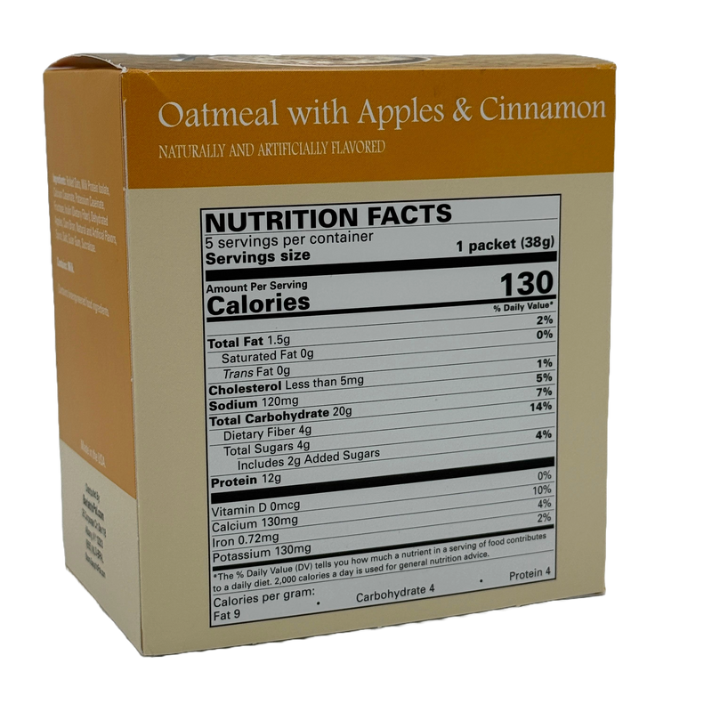 BariatricPal 12g Protein Oatmeal - Apples & Cinnamon