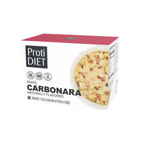 Pâtes hyperprotéinées Proti Diet, 7 sachets - Carbonara / Lot de 1
