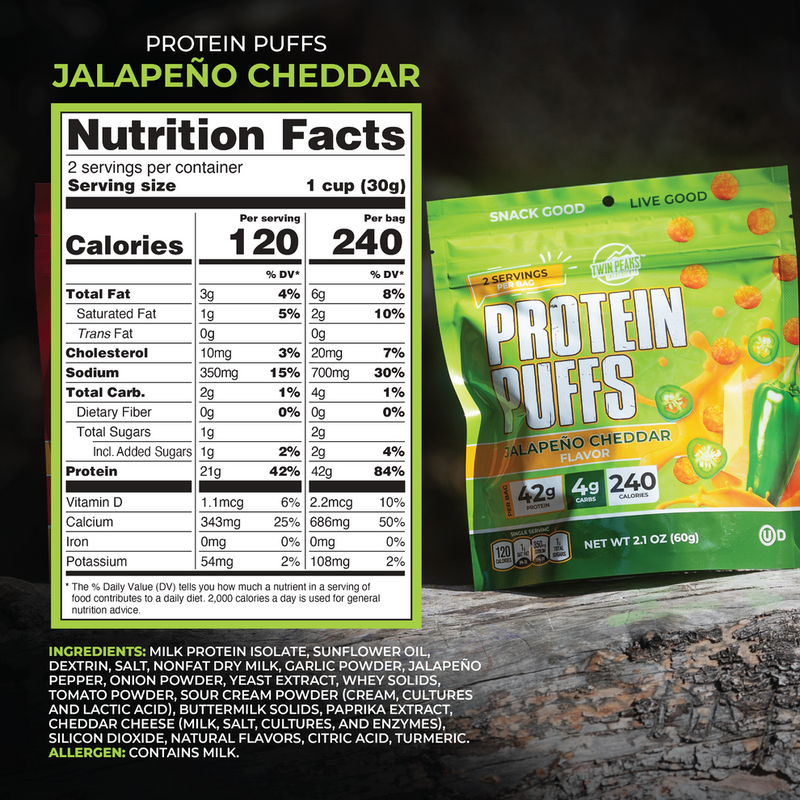 Twin Peaks Ingredients Protein Puffs