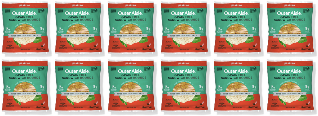 Outer Aisle Plantpower Original Sandwich Thins, 6 count, 6.75 oz