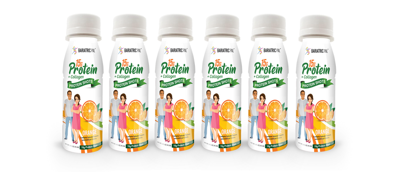 BariatricPal 15g Whey & Collagen Complete Protein Shots - Orange