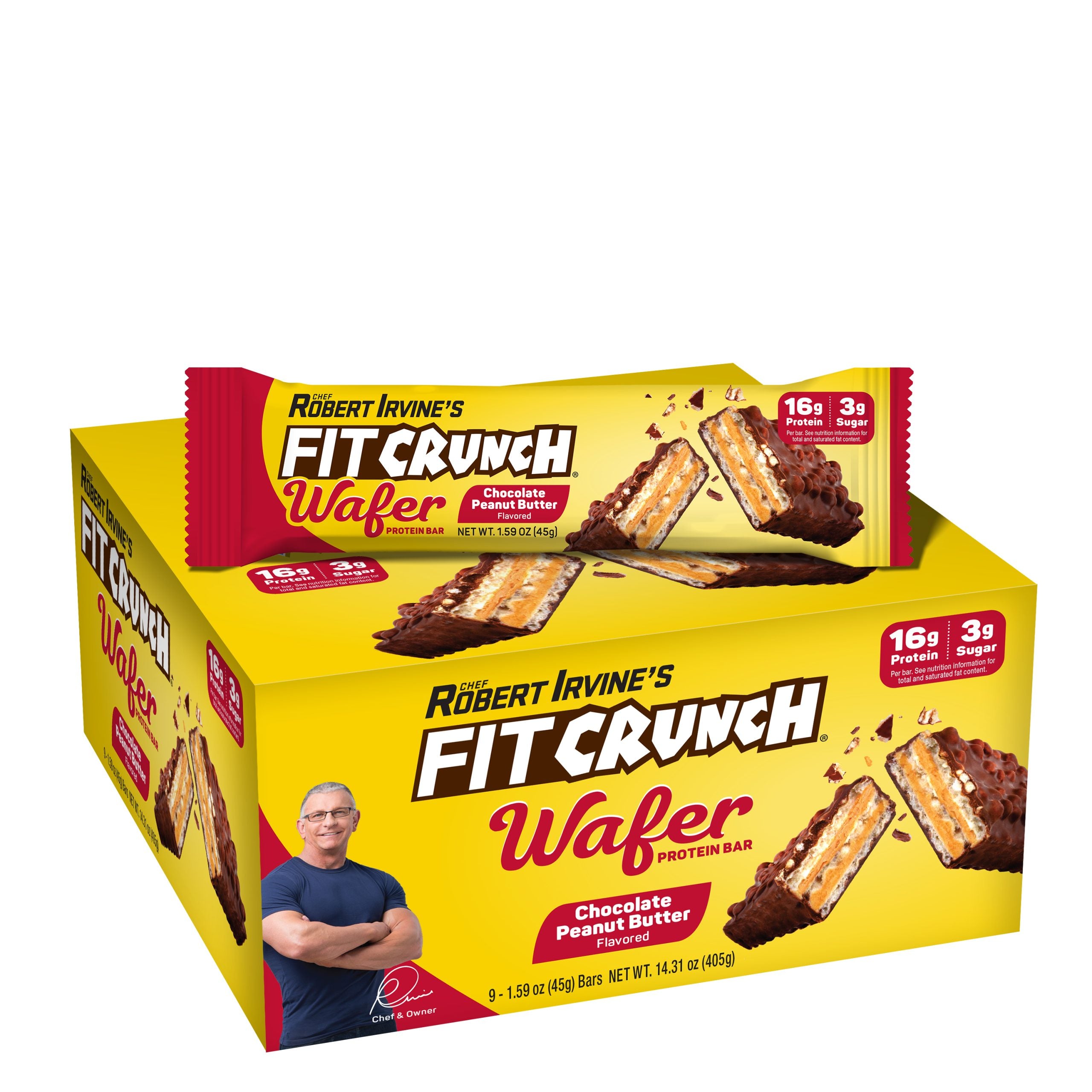 Robert Irvine's Fit Crunch Wafer Protein Bar