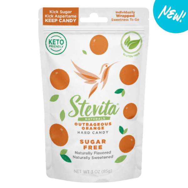Stevita Stevia Sweetened Sugar Free Hard Candies, 3 oz pouch
