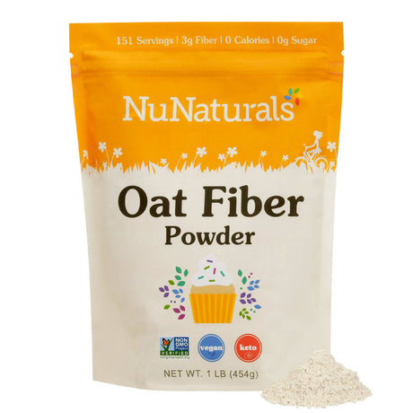 Fibres d'avoine NuNaturals - 0,5 kg