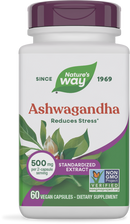 Nature's Way Ashwagandha Extract, Standardized 60 vegan capsules