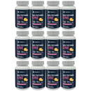 Twelve bottles of Bariatric Pal Multivitamin One are arranged in a grid, each labeled with "1 Per Day" and details about the vitamin content and dietary supplement information.