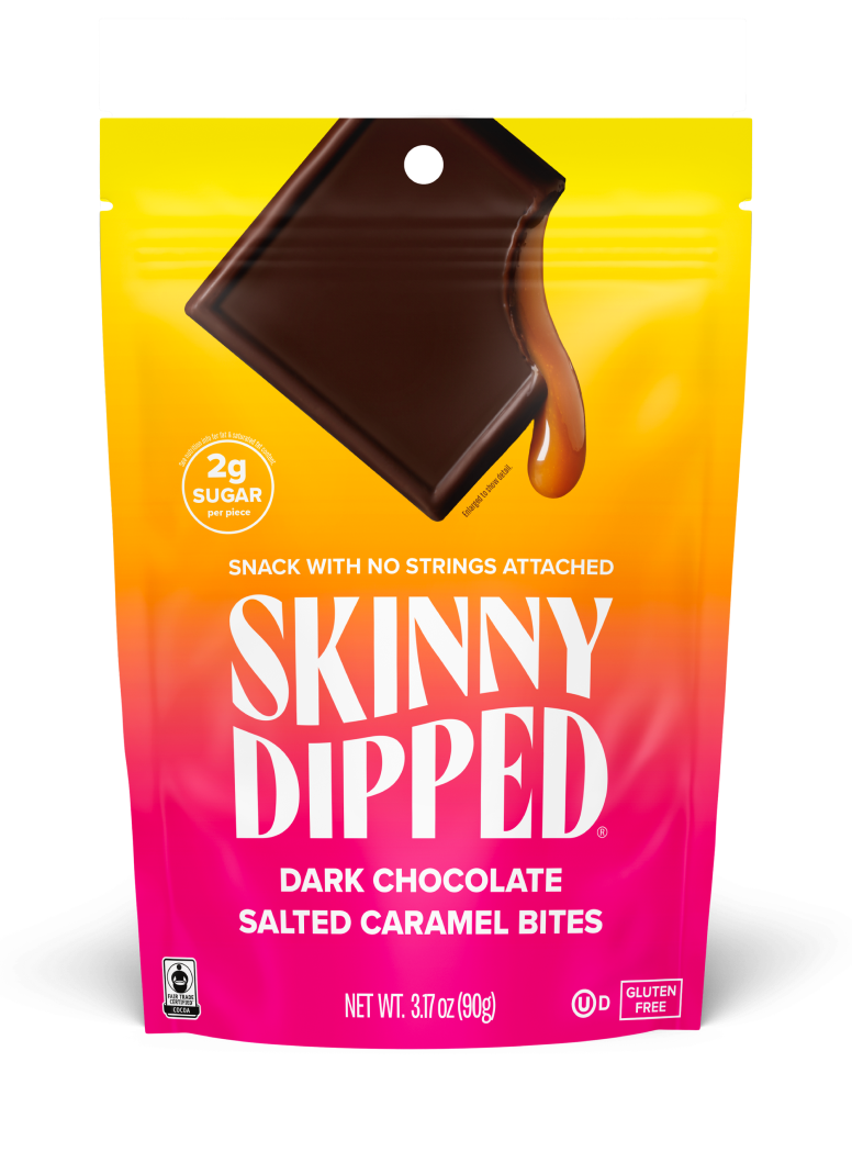 SkinnyDipped Bites - Dark Chocolate Salted Caramel Bites