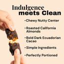 Artisan Crafted Dark Chocolate Aloha Caramel Bar by Krack'd Snacks - Coconut Caramel with California Almonds