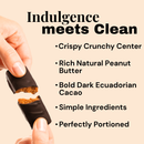 Artisan Crafted Dark Chocolate Peanut Butter Caramel Crunch by Krack'd Snacks - 75% Ecuadorian Cacao